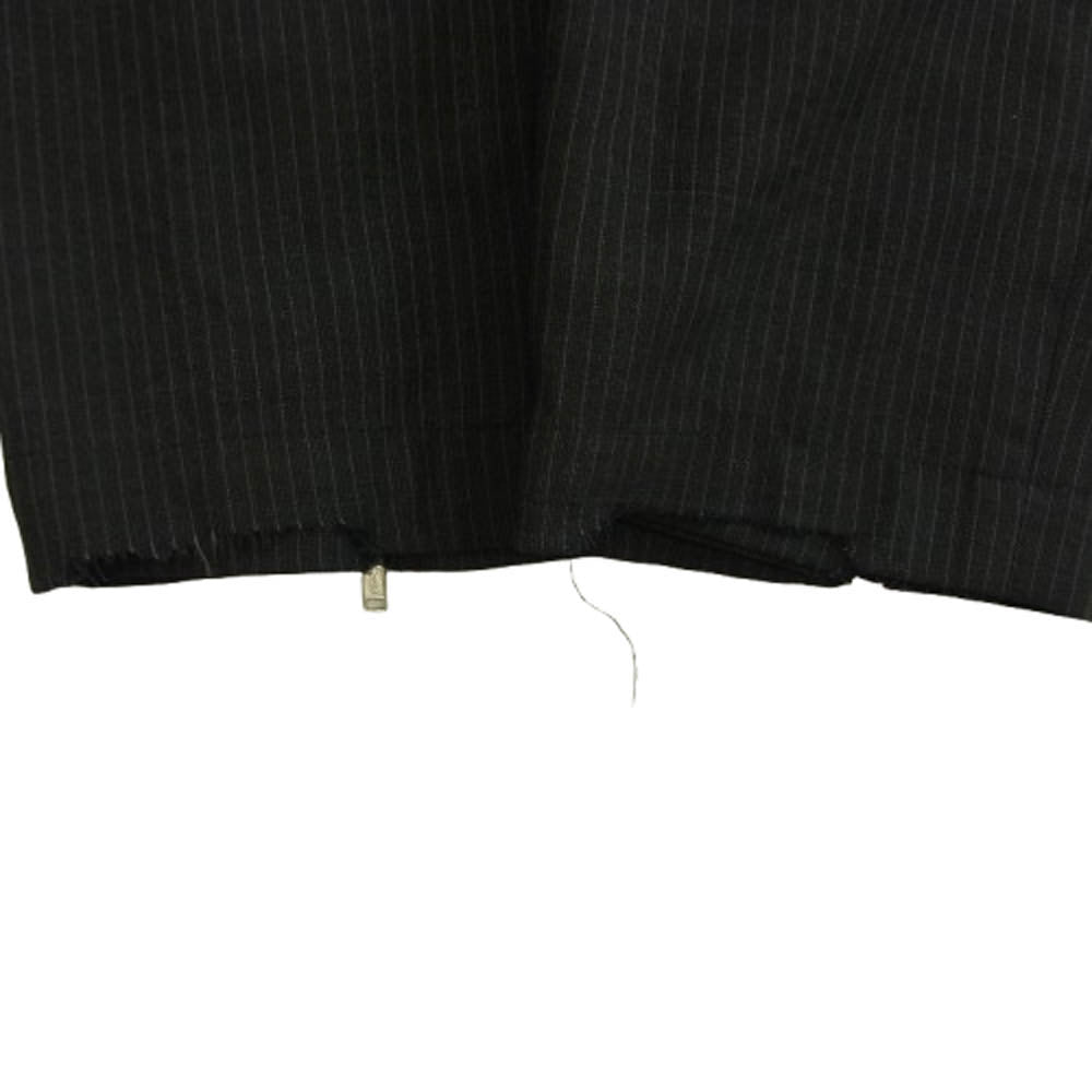 オールモストブラック 18SS-P006 2 TUCK ZIP 2タック ジップ ストライプ パンツ ダークグレー系 1【中古】