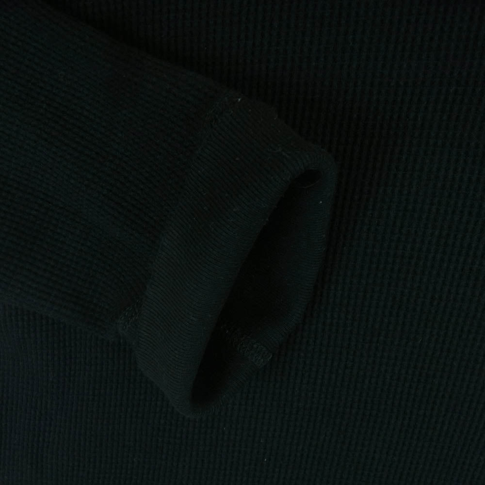 ANCELLM アンセルム ANC-CT37 DAMAGE WAFFLE CREW LS T-SHIRT ダメージ ワッフル 長袖 Tシャツ ブラック系 1【中古】