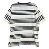 CELINE セリーヌ 2X85M800M ロゴプリント ボーダー 半袖 Tシャツ カットソー ホワイト系 XL【中古】