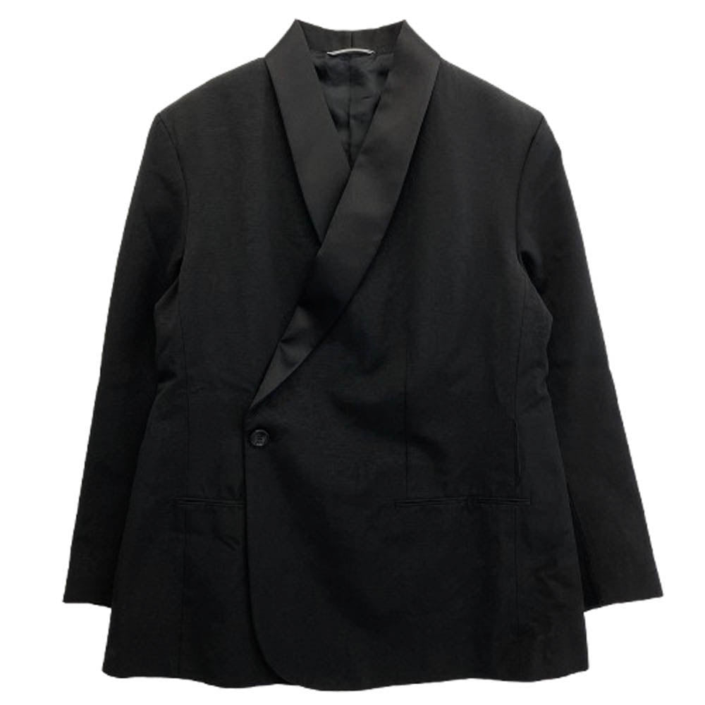 Dior ディオール 20SS 943C217A4608 コットン レーヨン デジタルカモ 総柄 ダブル スモーキング ジャケット ブラック系 48【美品】【中古】