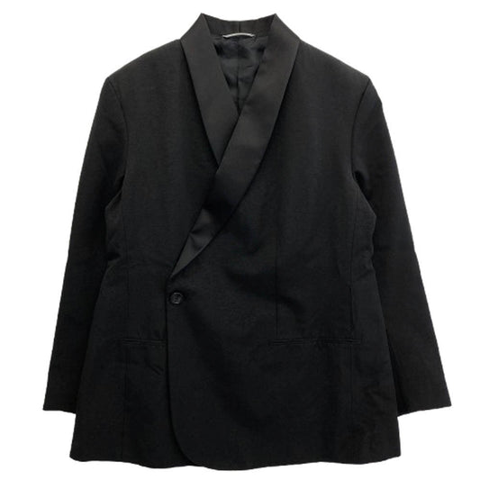 Dior ディオール 20SS 943C217A4608 コットン レーヨン デジタルカモ 総柄 ダブル スモーキング ジャケット ブラック系 48【美品】【中古】