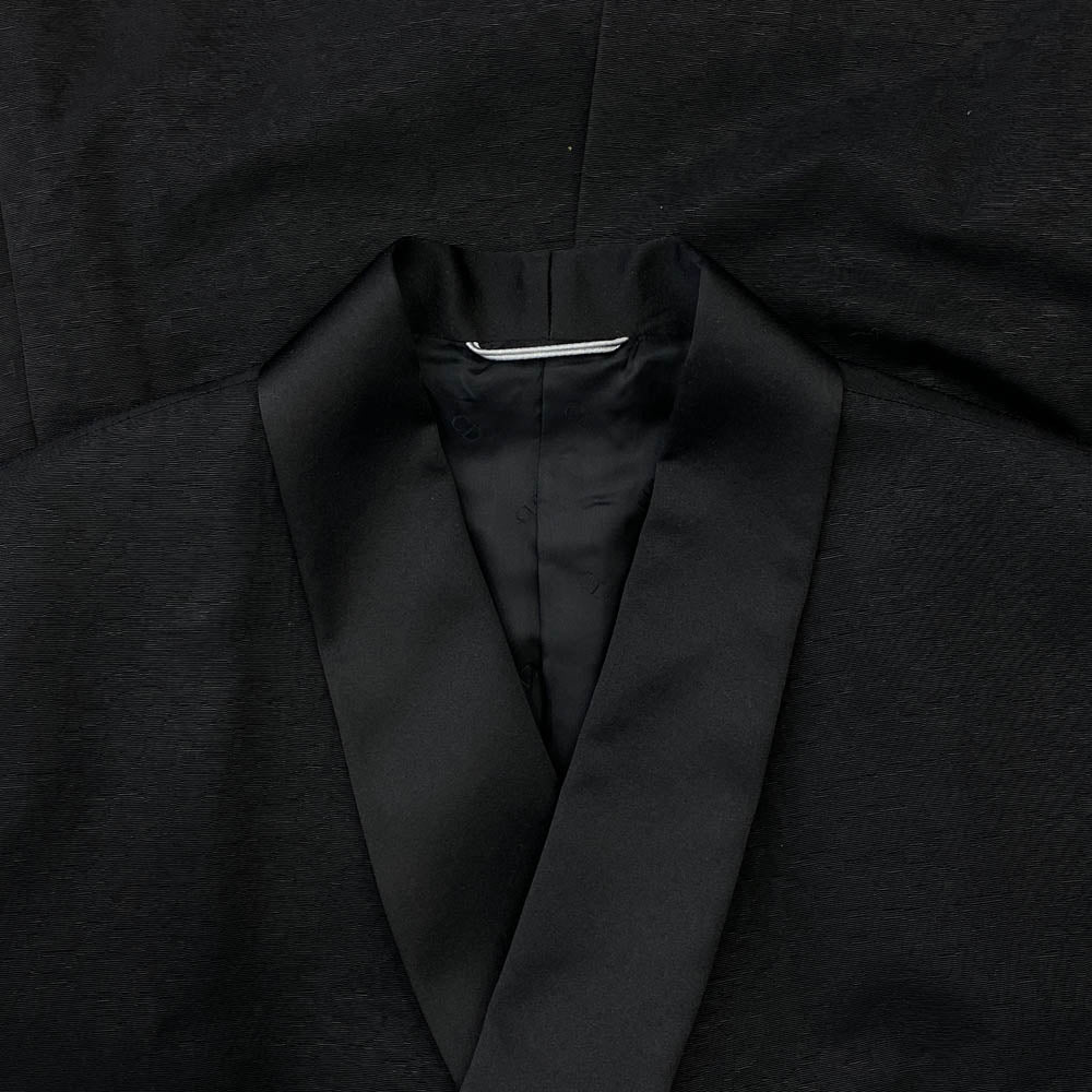 Dior ディオール 20SS 943C217A4608 コットン レーヨン デジタルカモ 総柄 ダブル スモーキング ジャケット ブラック系 48【美品】【中古】