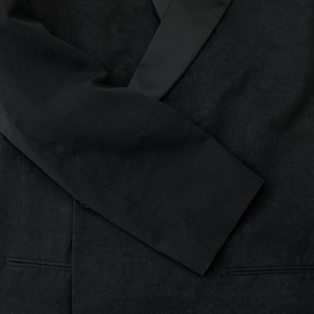 Dior ディオール 20SS 943C217A4608 コットン レーヨン デジタルカモ 総柄 ダブル スモーキング ジャケット ブラック系 48【美品】【中古】