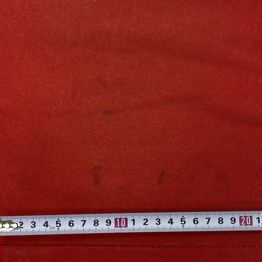 SAINT MICHAEL セントマイケル 22SS SM-S22-0000-006 SS TEE S.CIRCLE サークル プリント 半袖 Tシャツ レッド系 XL【中古】