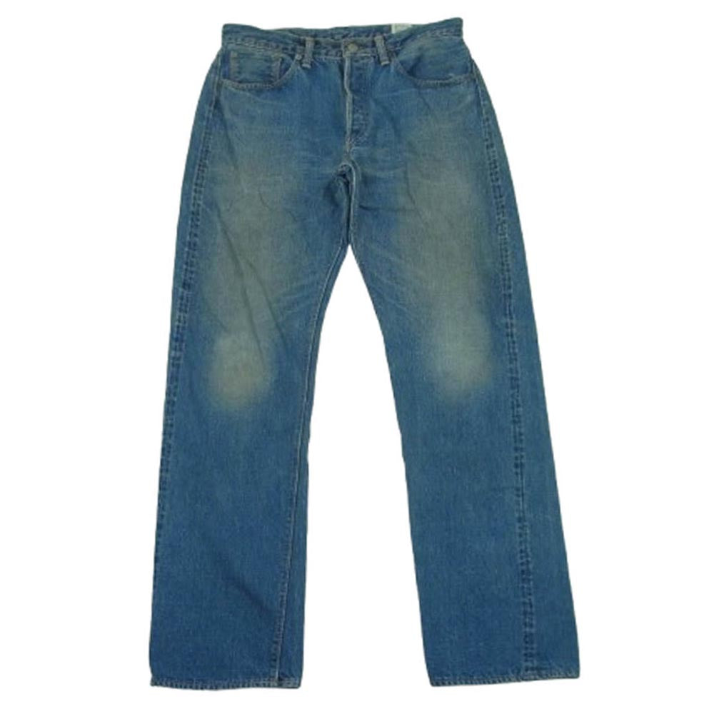 orSlow オアスロウ denim pants セルビッチ ボタンフライ デニム パンツ コットン 日本製 インディゴブルー系 2【中古】
