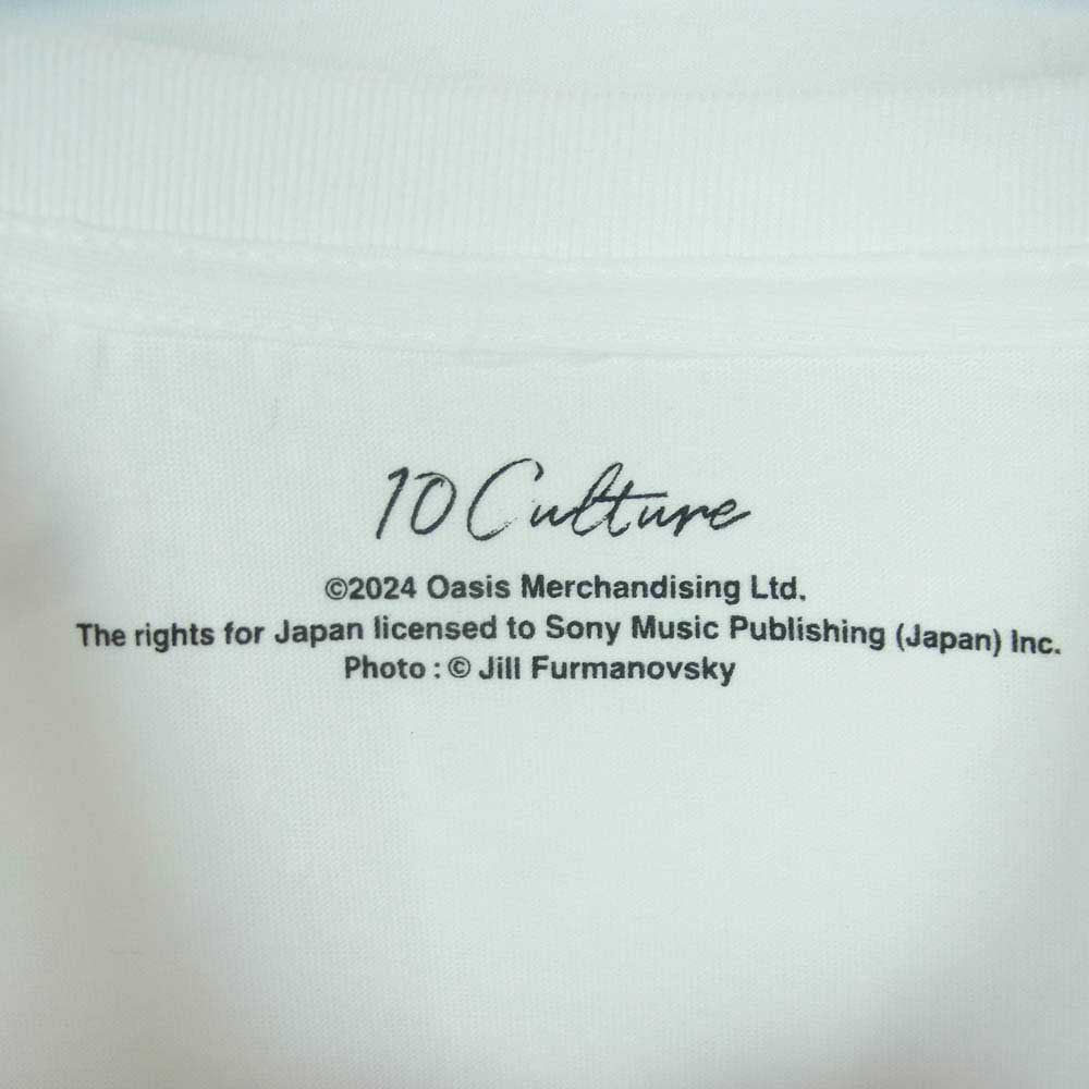 Adam et Rope' アダムエロペ 10culture oasis 30th Anniversary TSH オアシス プリント 半袖 Tシャツ ホワイト系 XL【極上美品】【中古】