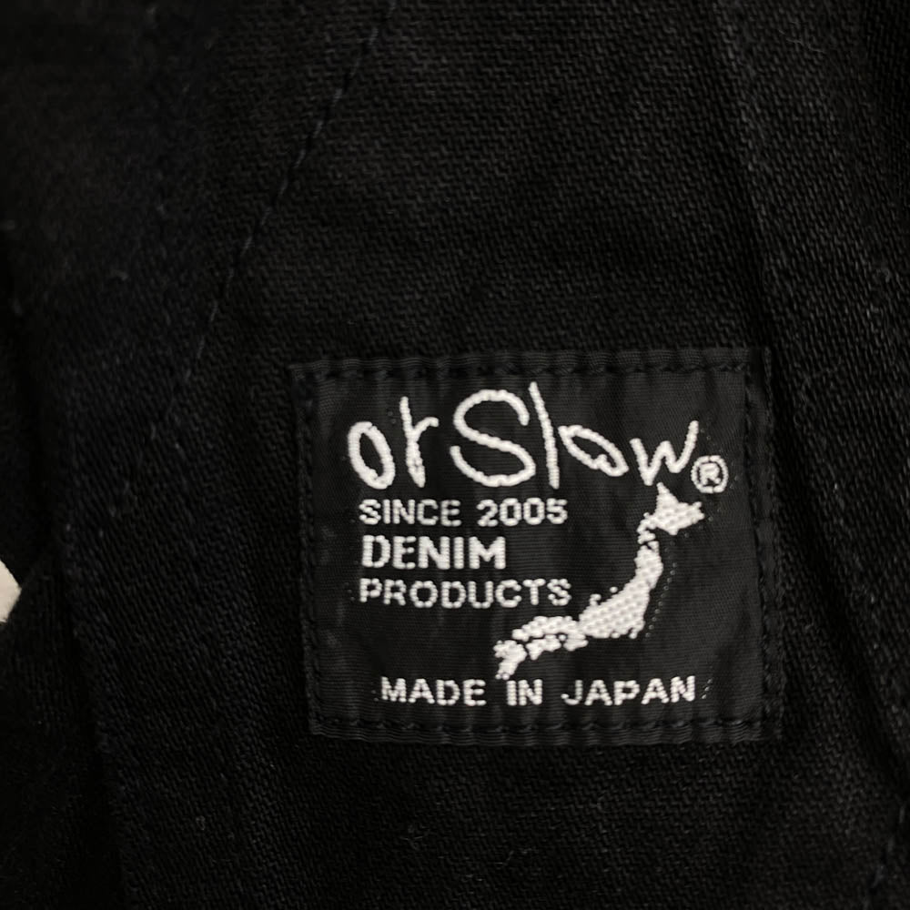 orSlow オアスロウ 日本製 ブラックデニム オーバーオール ブラック系 M【中古】