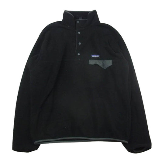 patagonia パタゴニア 20AW 25580 20年製 Lightweight Synchilla Snap-T シンチラ スナップT プルオーバー フリース ジャケット ブラック系 M【中古】