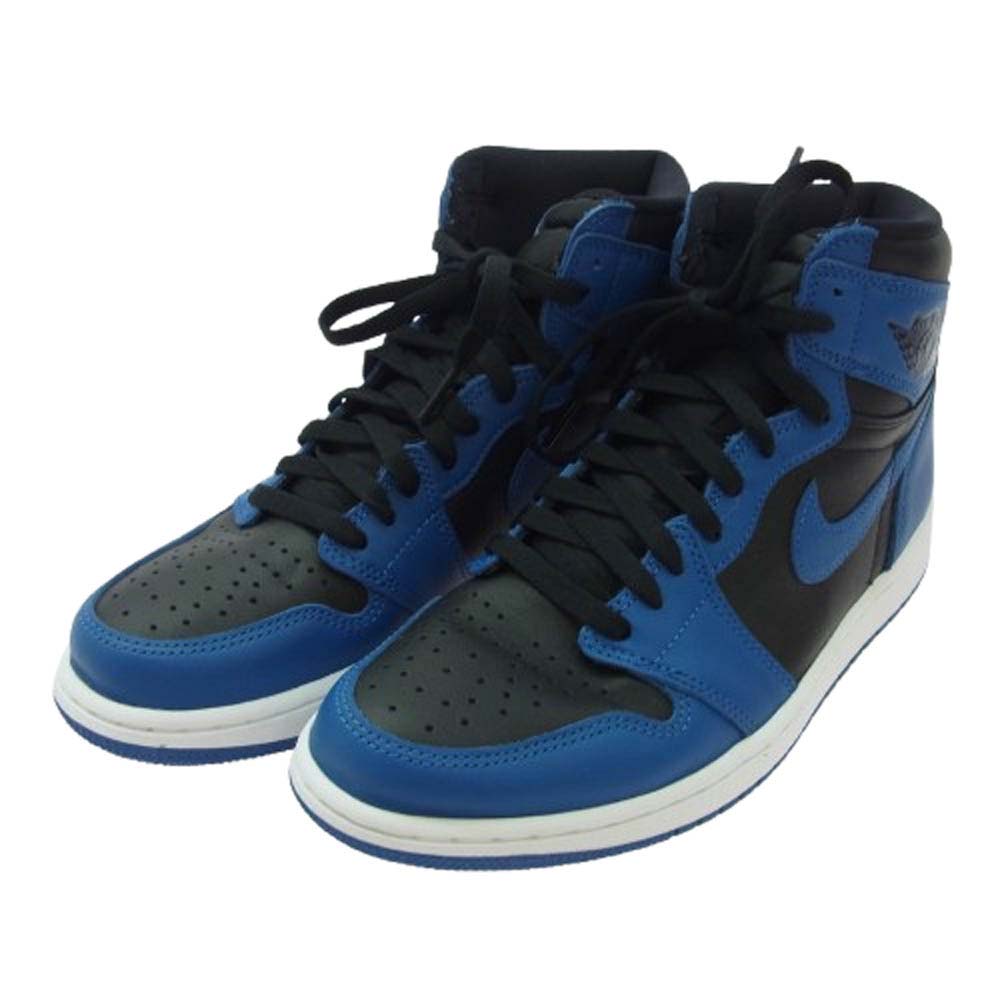 NIKE ナイキ 555088-404 Air Jordan 1 Retro High OG Dark Marina Blue エアジョーダン 1 レトロ ハイ OG スニーカー ブルー系 ブラック系 27cm【極上美品】【中古】