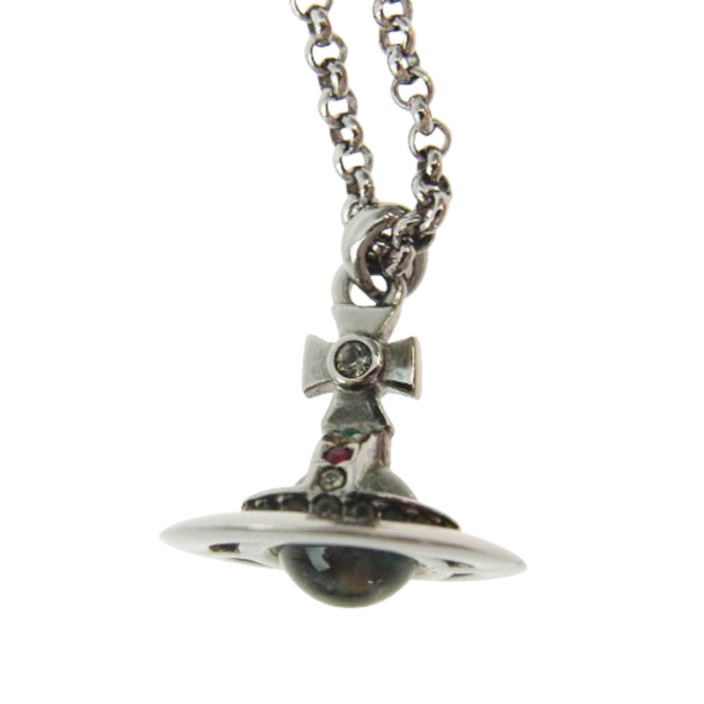 Vivienne Westwood ヴィヴィアンウエストウッド 1205999123 NEW TINY ORB オーブ ネックレス シルバー系【美品】【中古】