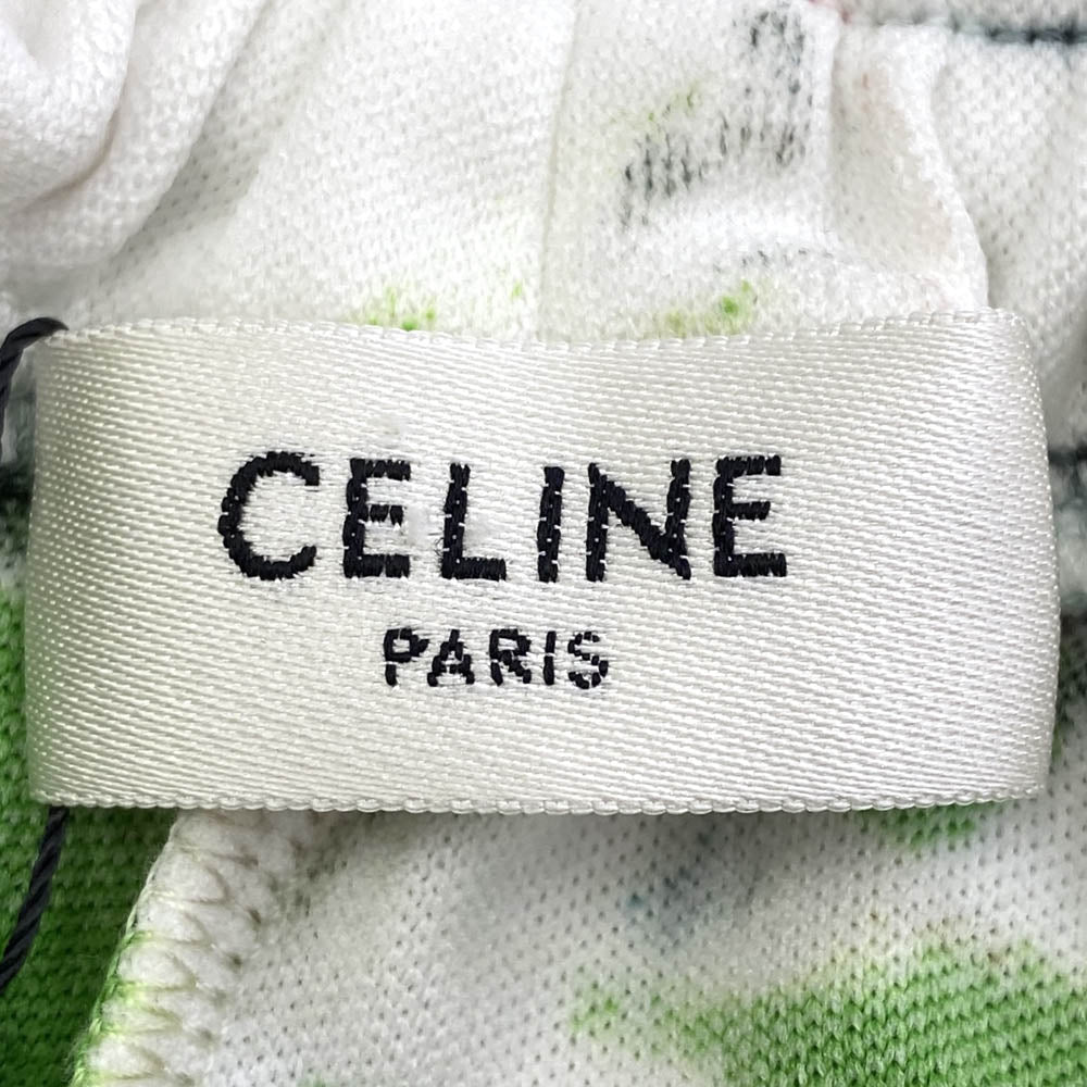 CELINE セリーヌ 22SS 2Z144383Q タイダイ 総柄 ロゴ ジャージー スウェット ショーツ ハーフ ショート パンツ マルチカラー系 XS【新古品】【未使用】【中古】