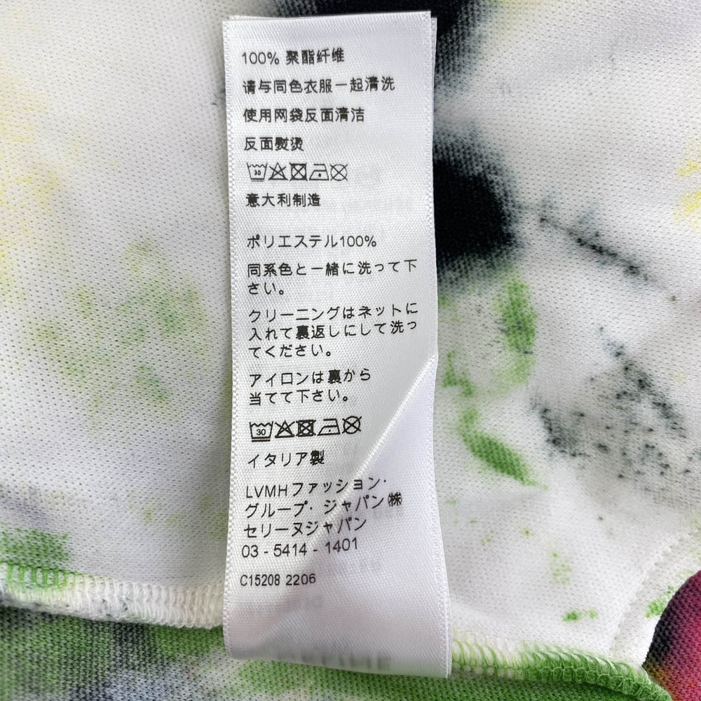 CELINE セリーヌ 22SS 2Z144383Q タイダイ 総柄 ロゴ ジャージー スウェット ショーツ ハーフ ショート パンツ マルチカラー系 XS【新古品】【未使用】【中古】