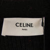 CELINE セリーヌ 23SS 2AC91579S ロゴスキージャ カードウール カーディガン ピンク系 ブラック系 S【新古品】【未使用】【中古】