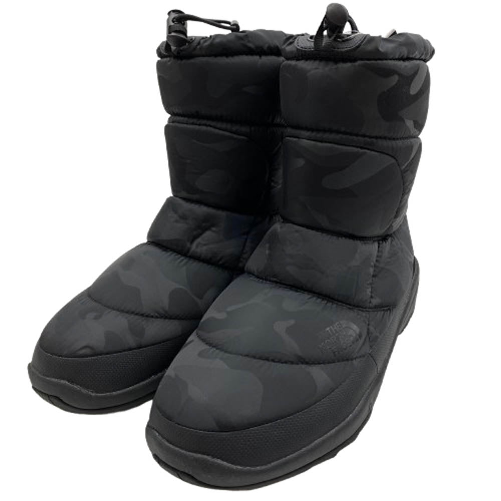 THE NORTH FACE ノースフェイス NF51583 Nuptse Bootie ヌプシ ブーティ カモフラ 迷彩 ブーツ ブラック系 27cm【新古品】【未使用】【中古】