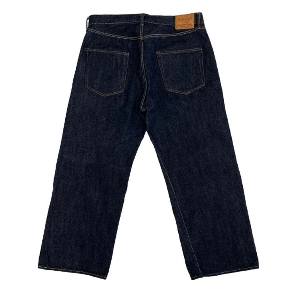 THE FLAT HEAD ザフラットヘッド FN-D111 14.5oz 左綾ジンバブエコットン ワイドストレート ジーンズ デニム パンツ インディゴブルー系 38【中古】