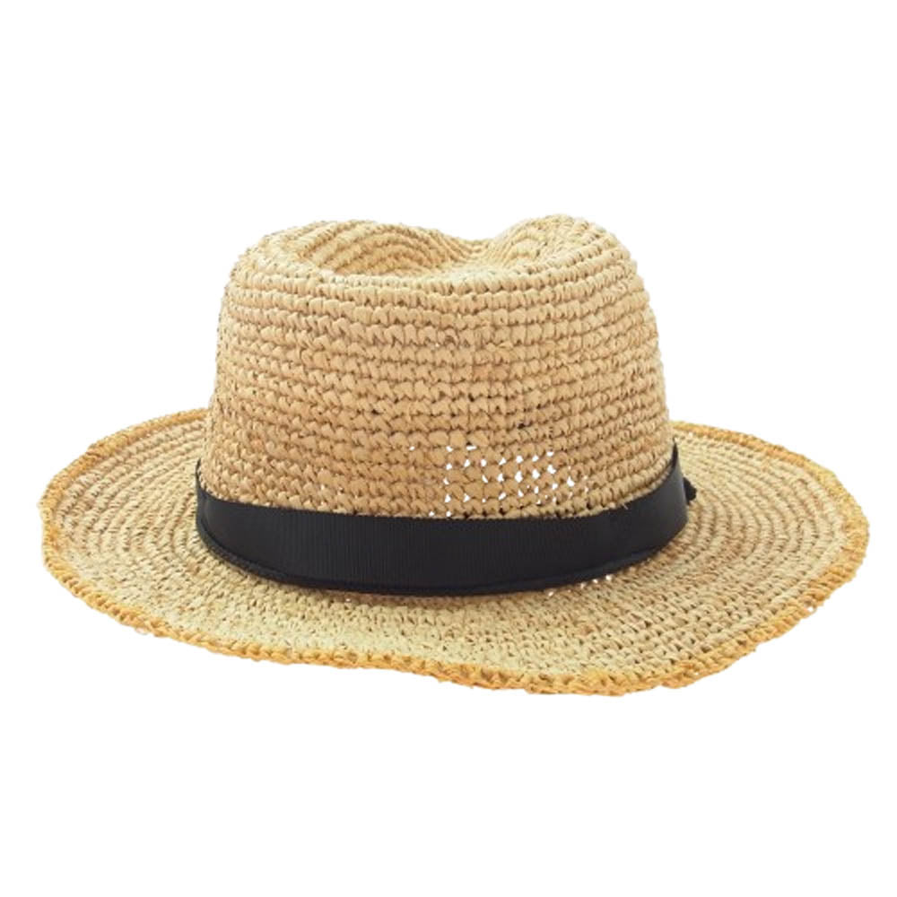 THE NORTH FACE ノースフェイス NN02347 Raffia Hat ラフィア ハット 麦わら帽子 ベージュ系 FREE【中古】