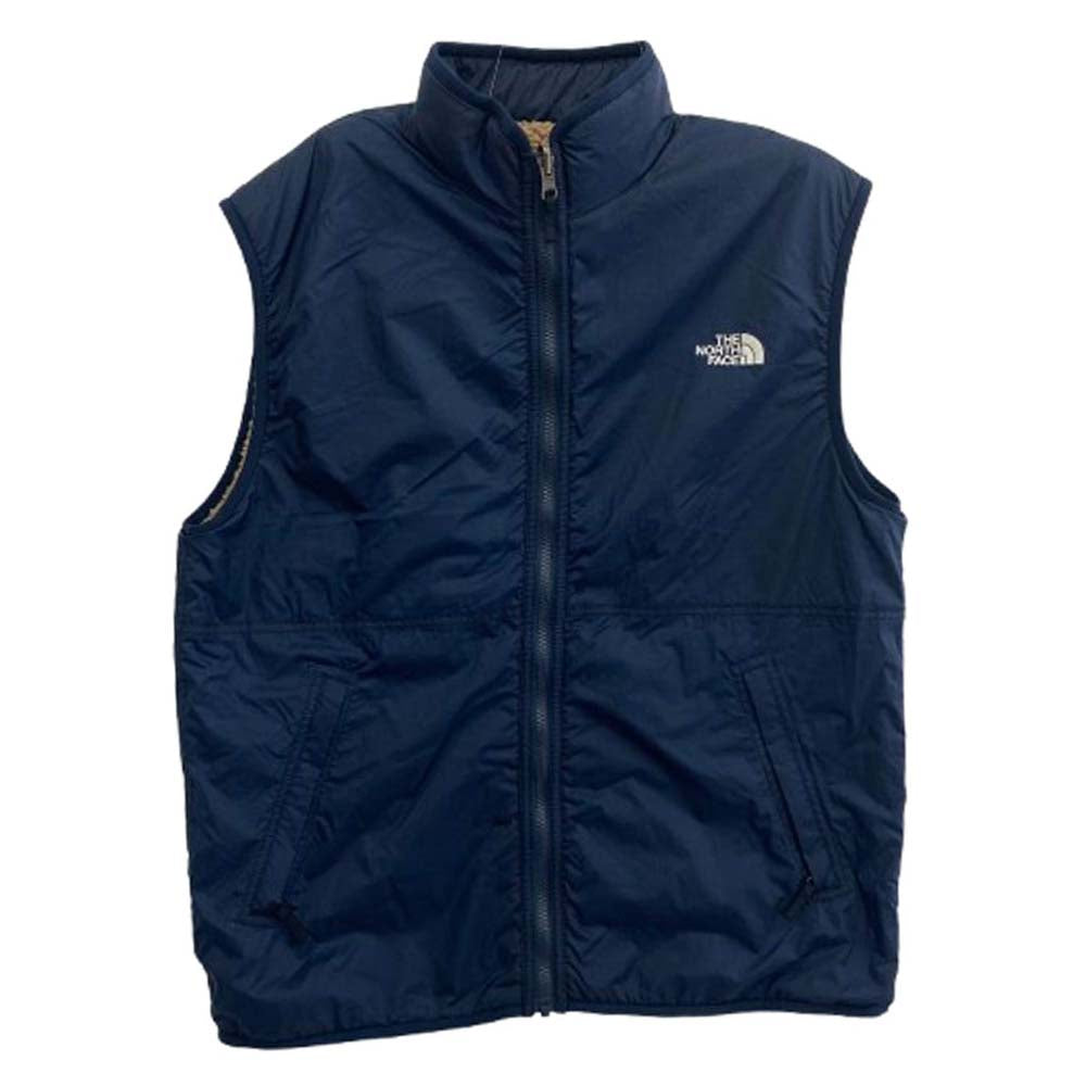 THE NORTH FACE ノースフェイス NP72431 RVSBL EXRM PILEVST リバーシブル エクストリーム パイル ベスト ブラウン系 ネイビー系 M【中古】