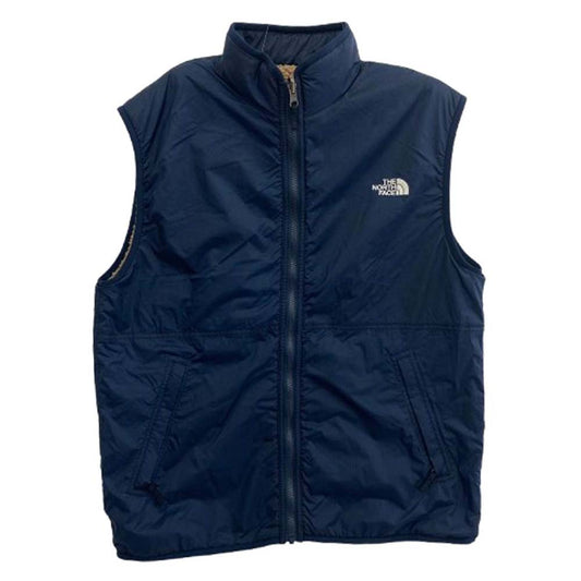 THE NORTH FACE ノースフェイス NP72431 RVSBL EXRM PILEVST リバーシブル エクストリーム パイル ベスト ブラウン系 ネイビー系 M【中古】