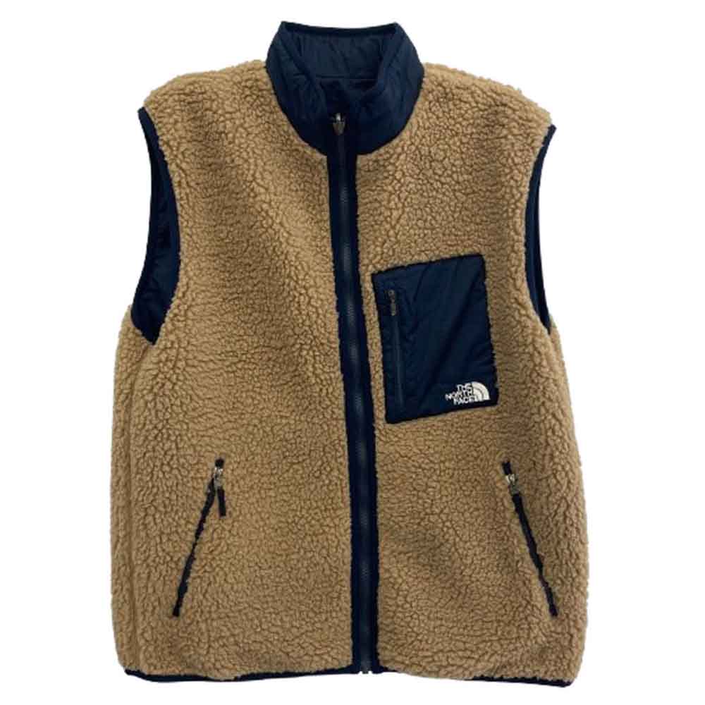 THE NORTH FACE ノースフェイス NP72431 RVSBL EXRM PILEVST リバーシブル エクストリーム パイル ベスト ブラウン系 ネイビー系 M【中古】