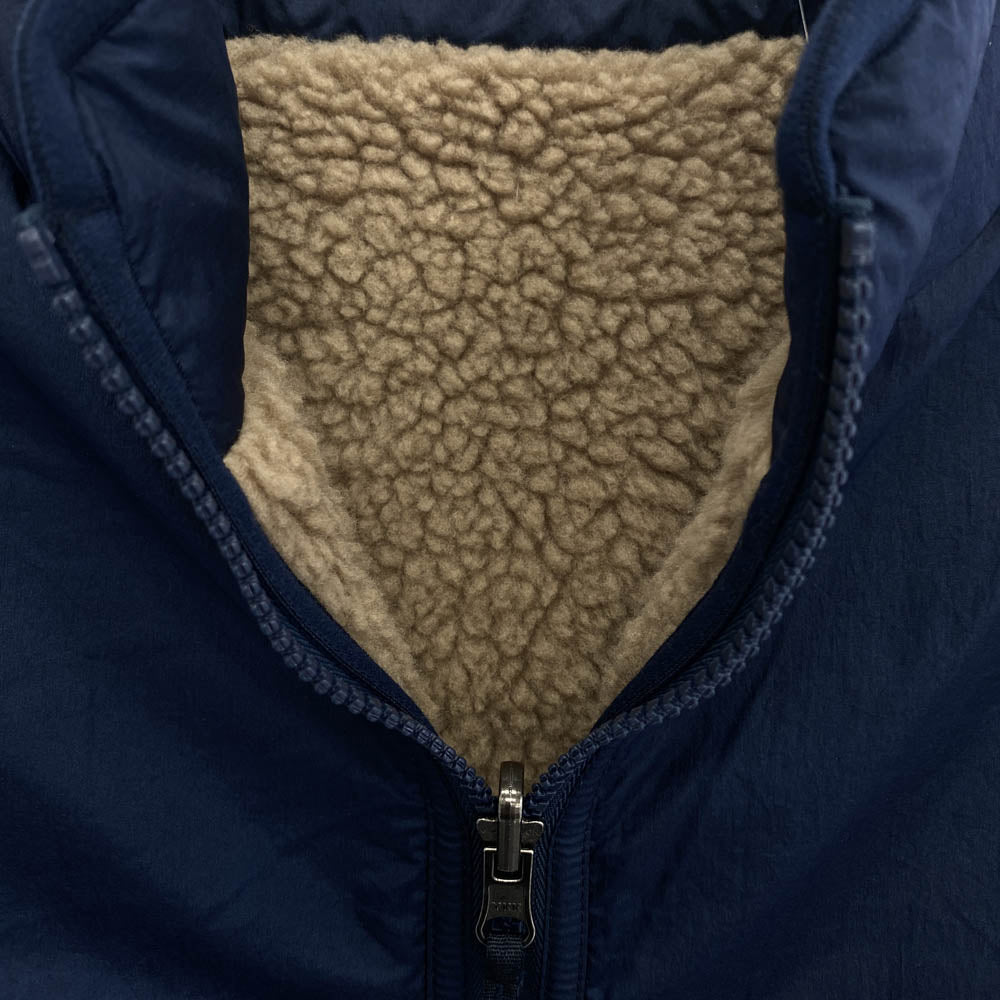 THE NORTH FACE ノースフェイス NP72431 RVSBL EXRM PILEVST リバーシブル エクストリーム パイル ベスト ブラウン系 ネイビー系 M【中古】