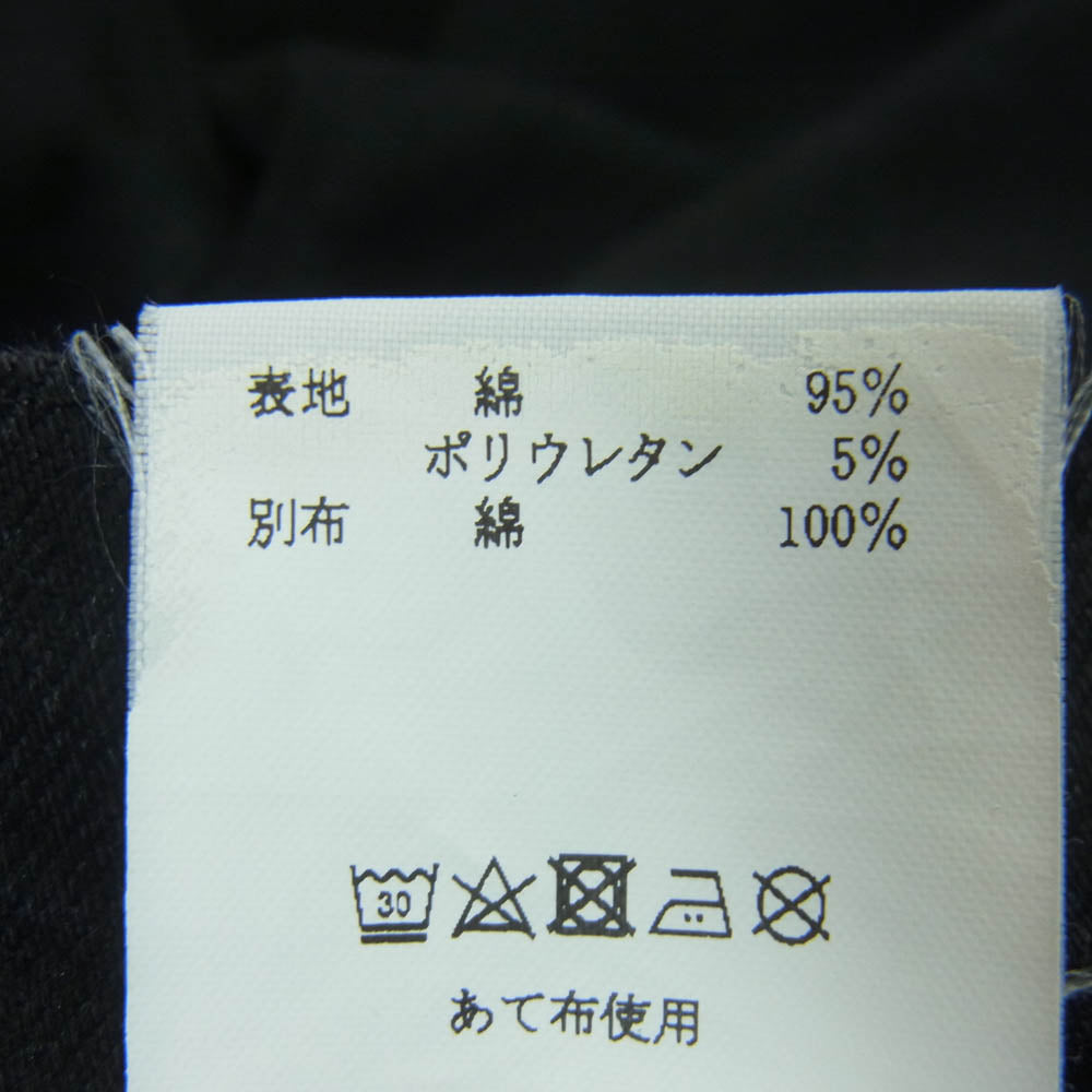1piu1uguale3 ウノピュウノウグァーレトレ MRP494 CTU220 9 TAPERED BLACK ONE WASH ストレッチ テーパード ブラック デニム パンツ ブラック系 4【中古】