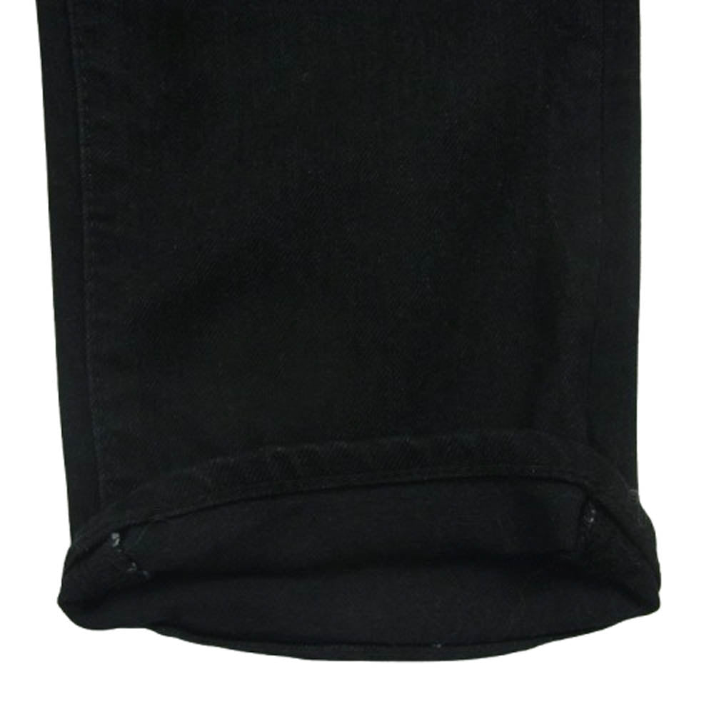 1piu1uguale3 ウノピュウノウグァーレトレ MRP494 CTU220 9 TAPERED BLACK ONE WASH ストレッチ テーパード ブラック デニム パンツ ブラック系 4【中古】