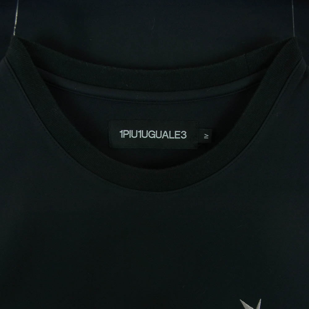 1piu1uguale3 ウノピュウノウグァーレトレ TF029 PP02 113 SPORT THE SAINT MAFIA CLUB S/S GRAFFITI バックロゴ 半袖 Tシャツ ブラック系 4【中古】