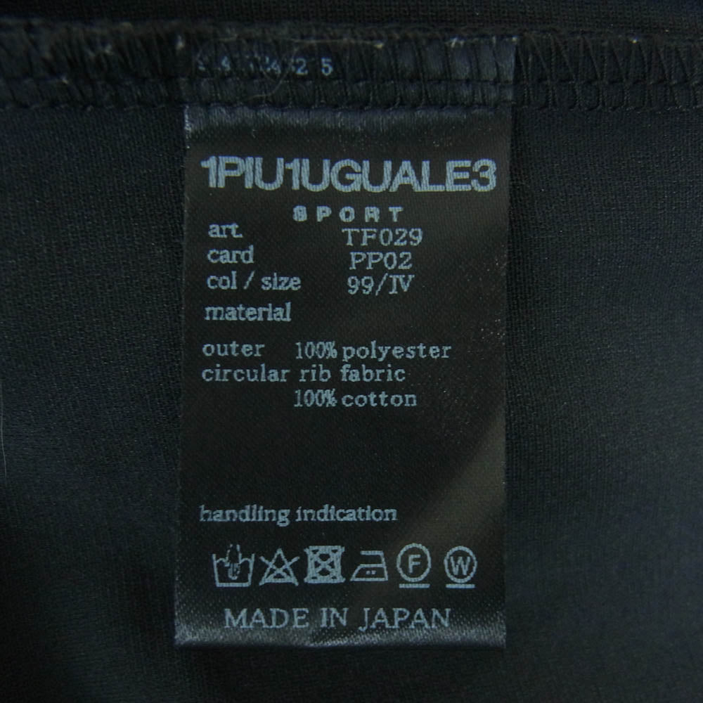 1piu1uguale3 ウノピュウノウグァーレトレ TF029 PP02 113 SPORT THE SAINT MAFIA CLUB S/S GRAFFITI バックロゴ 半袖 Tシャツ ブラック系 4【中古】