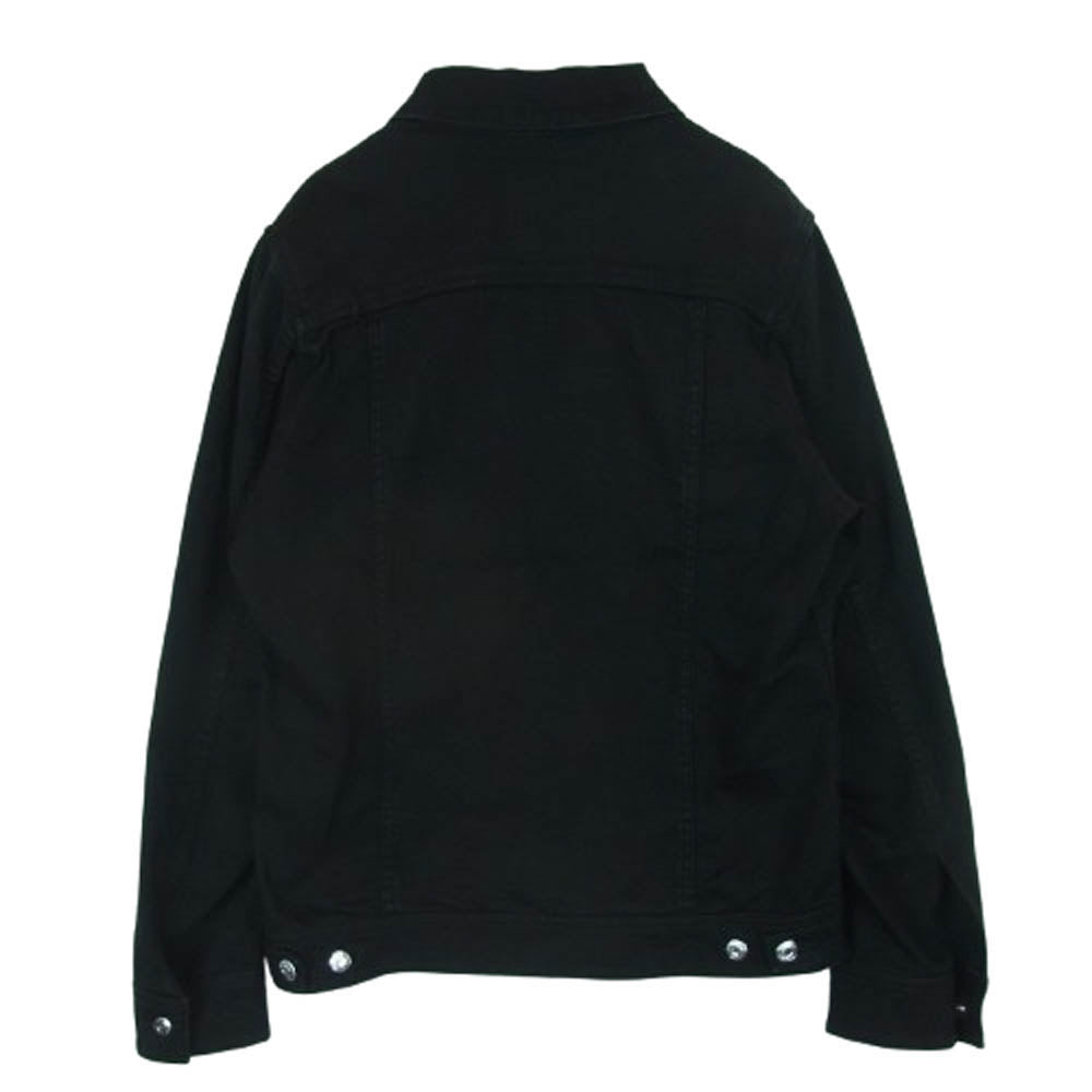 1piu1uguale3 ウノピュウノウグァーレトレ MRB464 CTU216 3RD BLACK ONE WASH ストレッチ トラッカー ブルゾン ブラック デニム ジャケット ブラック系 4【中古】