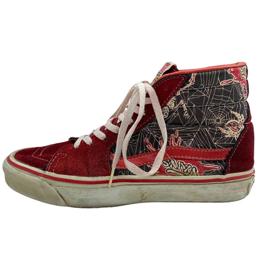VANS バンズ USA製 90s SK8-HI スカルスパイダー スケートハイ スニーカー マルチカラー系【中古】