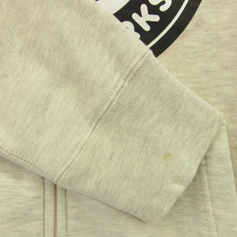 A BATHING APE アベイシングエイプ 002GDA201048X BABY MILO ベイビーマイロ フルジップ プリント パーカー オフホワイト系 M【中古】
