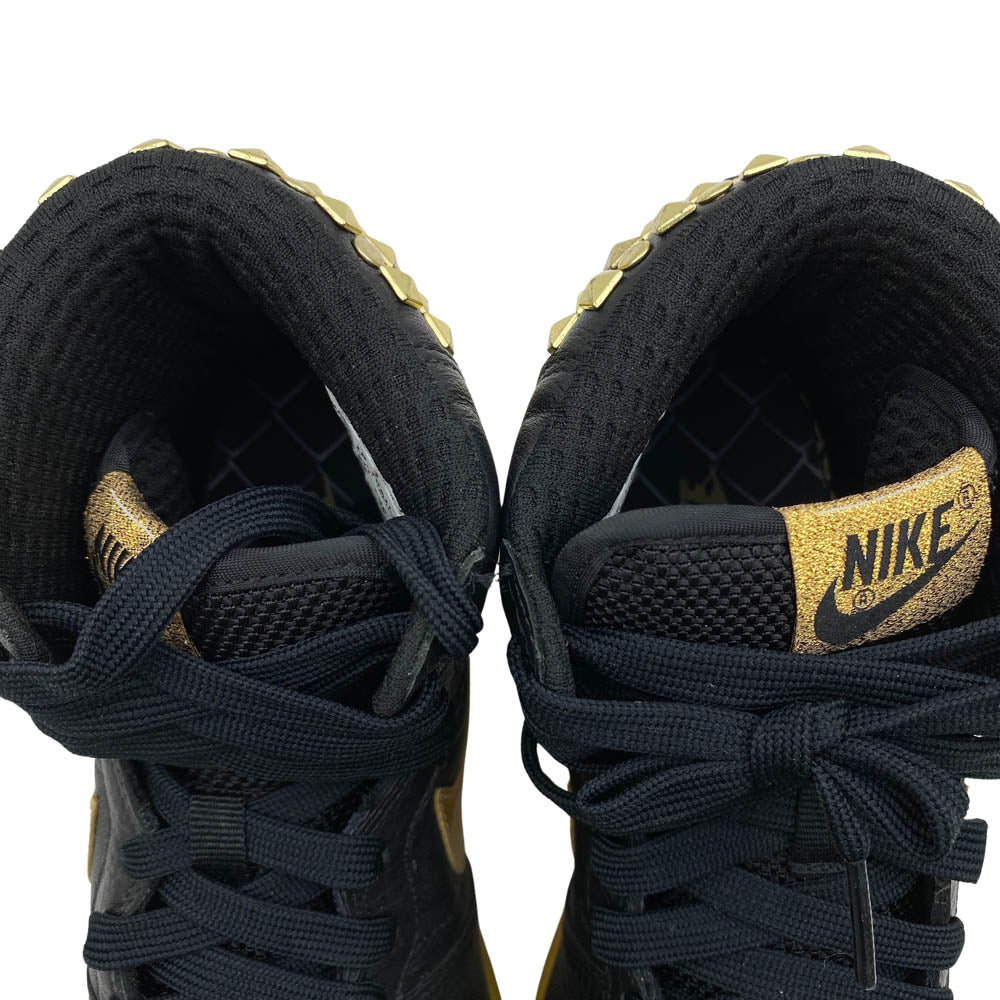 NIKE ナイキ 325319-071 2008年製 TERMINATOR HIGH SUPREME ターミネーター ハイ サプリーム ロックンロール スタッズ ハイカット スニーカー ブラック系 25cm【中古】