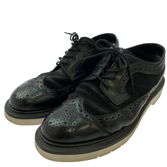 ローク C840a0 バイカラー ウィングチップ レザー シューズ ドレスシューズ ブラック系 8.5【中古】