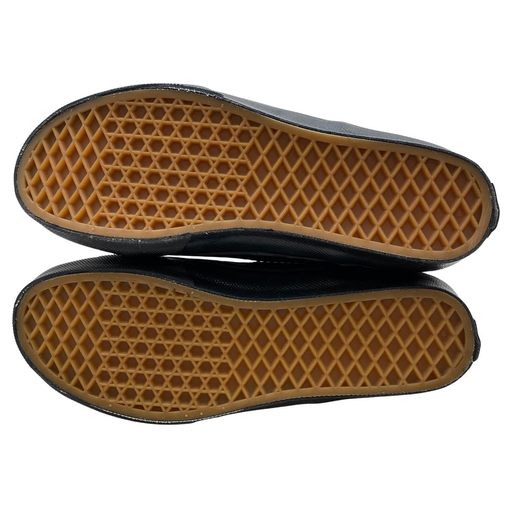 VANS バンズ V102L RB ローカット レザー スニーカー ブラウン系 US7.0【美品】【中古】