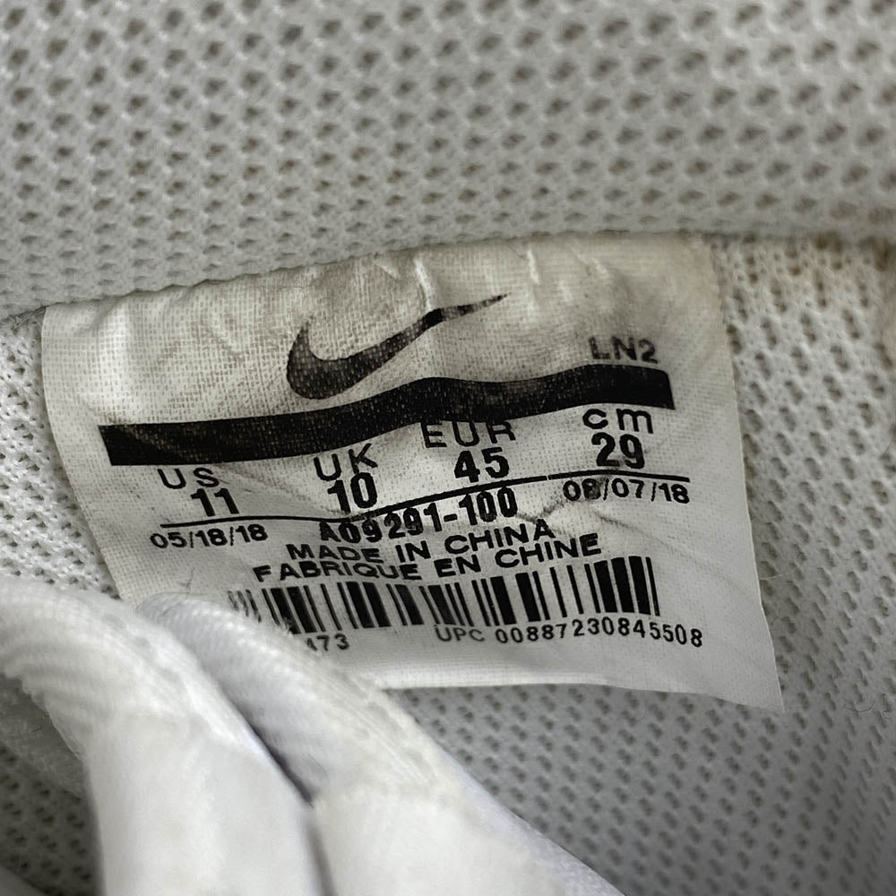 NIKE ナイキ AO9291-100 AIR FORCE 1 JOHN ELLIOTT エア フォース 1 ジョンエリオット 厚底 ローカット スニーカー ホワイト系 29cm【中古】