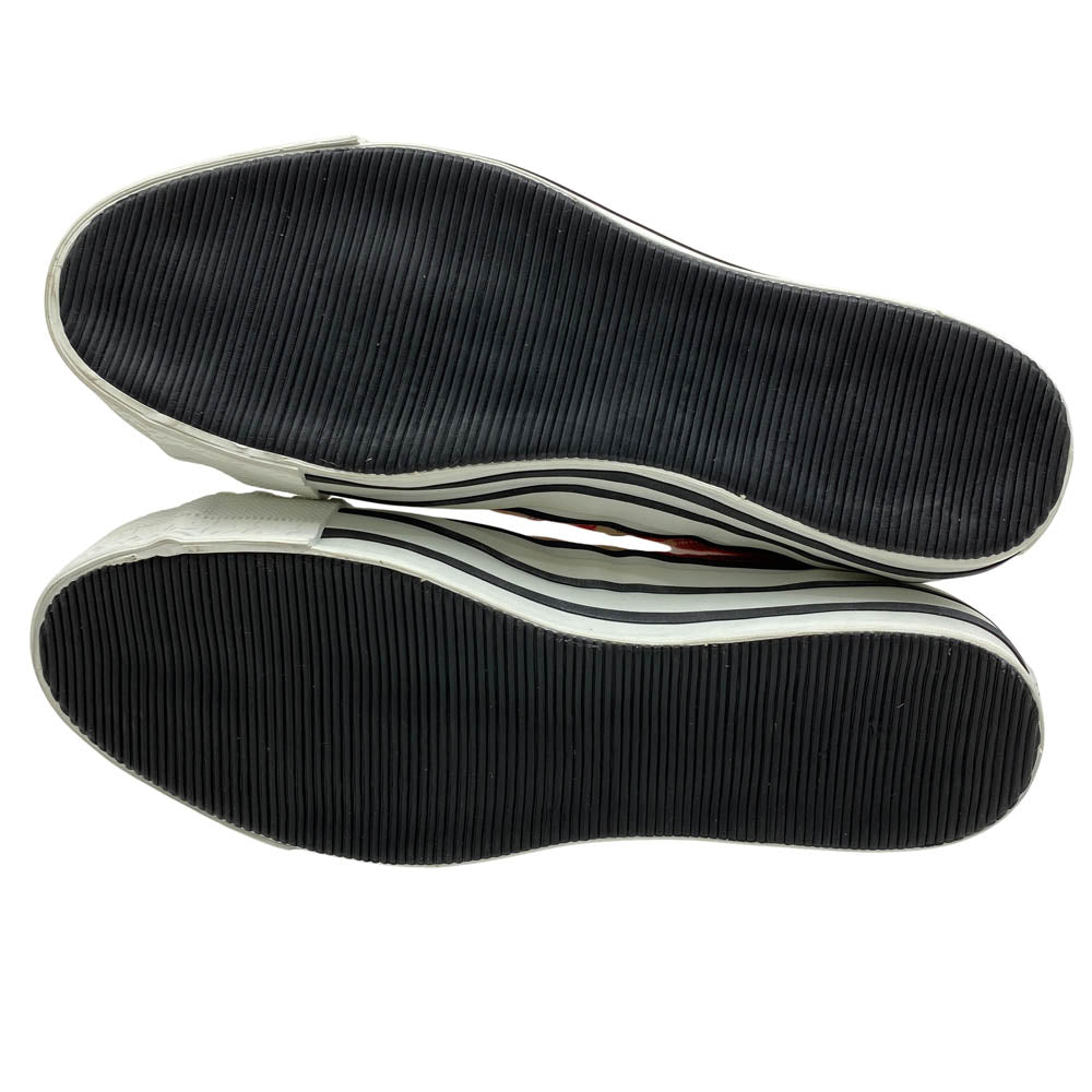 A BATHING APE アベイシングエイプ APE STA エイプスタ キャンバス ワッペンロゴ ハイカット スニーカー ベージュ系 24cm【中古】