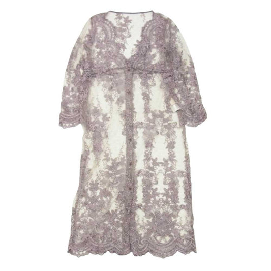 アメリ LACE GOWN DRESS レースガウンドレス ワンピース パープル系【中古】