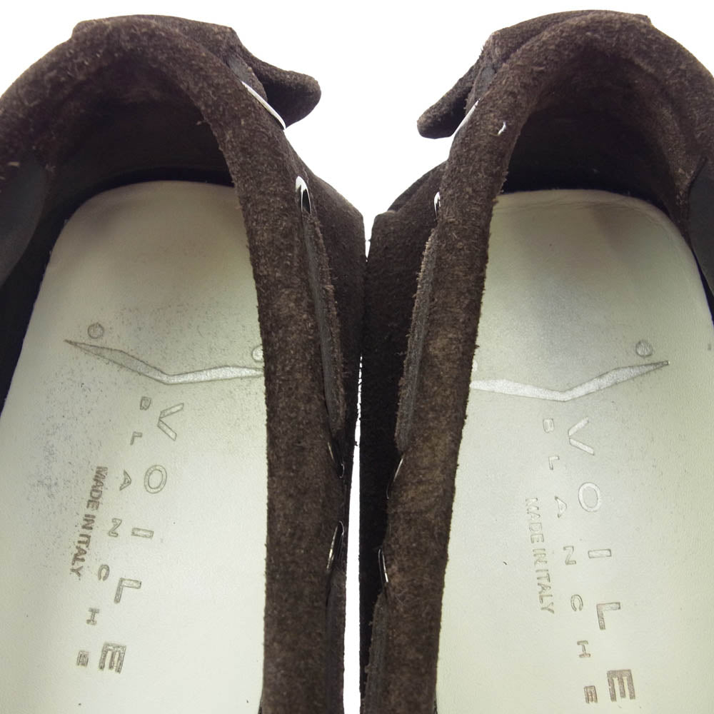 VOILE BLANCHE ボイルブランシェ ダークブラウン スエード モカシン シューズ ブラウン系 41【美品】【中古】