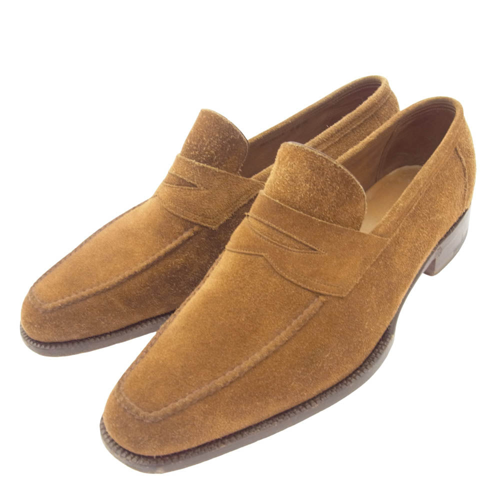 ボノーラ BU005 ブラウン スエード ローファー ブラウン系 6.5【中古】