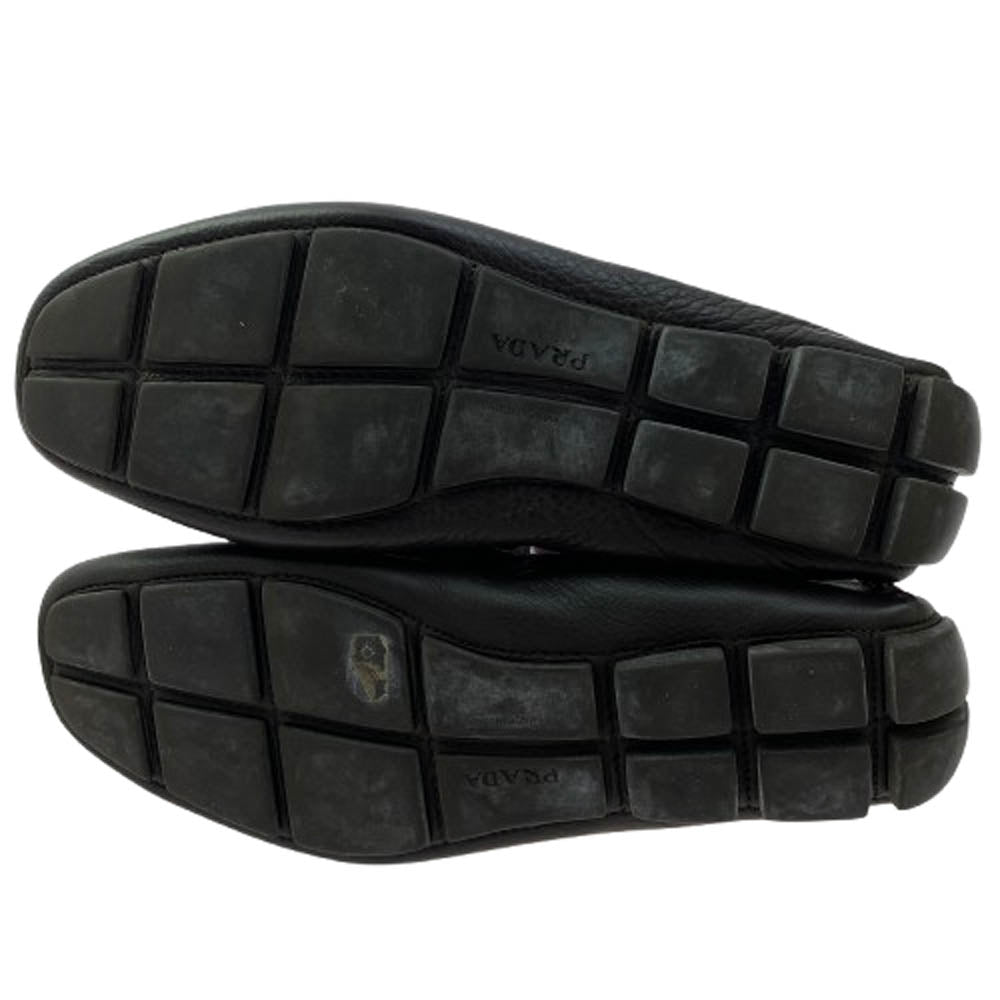 PRADA プラダ 2D0165 ダークブラウン スリッポン ドライビング シューズ ブラウン系 6.5【中古】