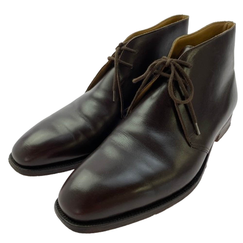 CROCKETT&JONES クロケットアンドジョーンズ 8489-25R CHUKKA ダークブラウン レザー チャッカ ブーツ ブラウン系 7.5D【中古】