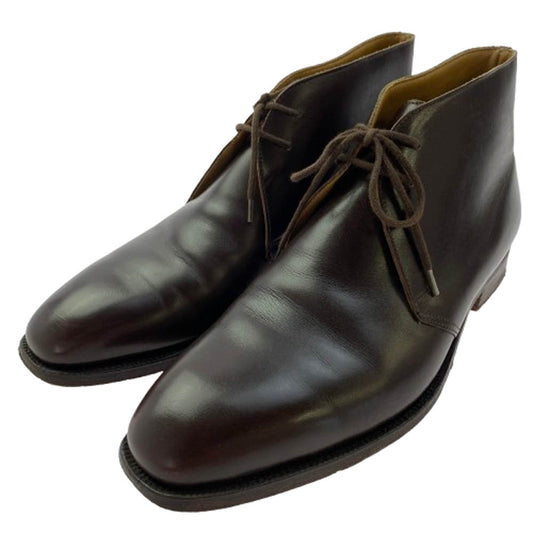 CROCKETT&JONES クロケットアンドジョーンズ 8489-25R CHUKKA ダークブラウン レザー チャッカ ブーツ ブラウン系 7.5D【中古】
