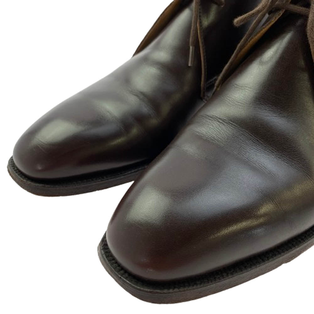 CROCKETT&JONES クロケットアンドジョーンズ 8489-25R CHUKKA ダークブラウン レザー チャッカ ブーツ ブラウン系 7.5D【中古】