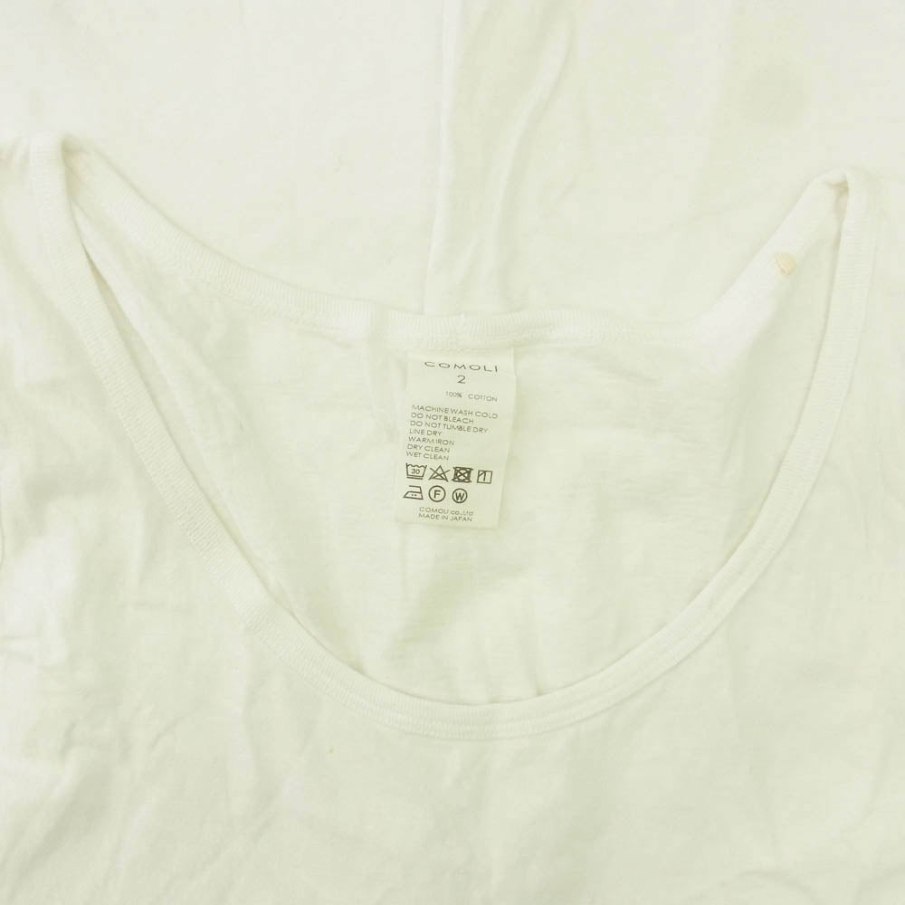 COMOLI コモリ 24SS Z01-05019 サープラス タンクトップ ホワイト ホワイト系 2【中古】
