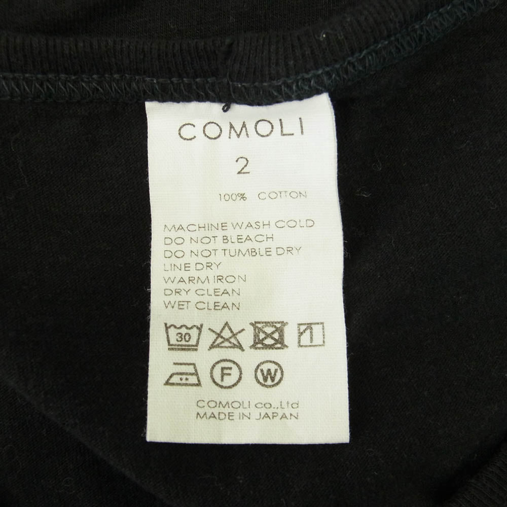 COMOLI コモリ 24SS Z01-05019 サープラス タンクトップ ブラック ブラック系 2【中古】
