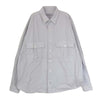 PORTER CLASSIC ポータークラシック ROLL UP STRIPE SHIRT ロールアップ ストライプ 長袖 シャツ ブルー系 L【中古】
