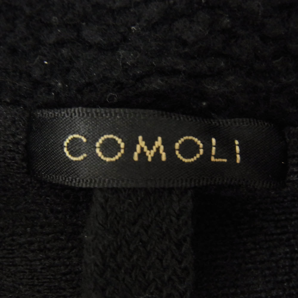 COMOLI コモリ 21AW U03-05012 ウールフリースジップアップジャケット ブラック系 2【中古】