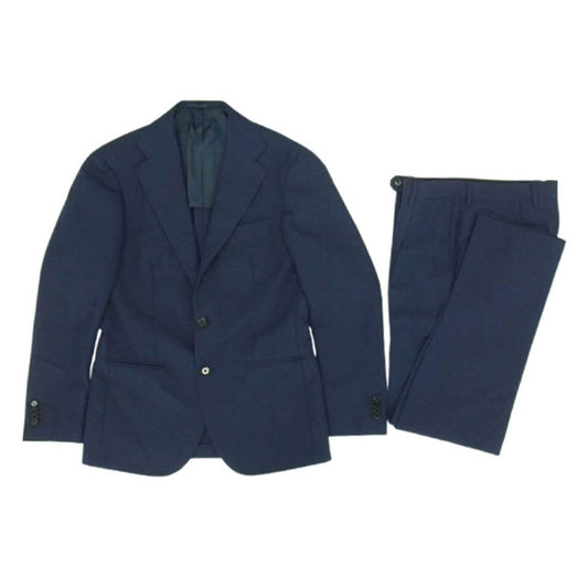 RING JACKET リングジャケット RT027S10X 2B シングル テーラード スーツ ジャケット スラックス パンツ セットアップ ネイビー系 42【美品】【中古】