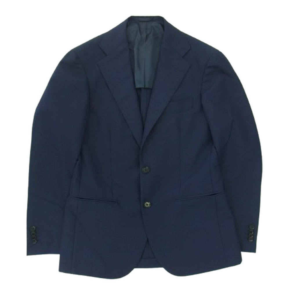 RING JACKET リングジャケット RT027S10X 2B シングル テーラード スーツ ジャケット スラックス パンツ セットアップ ネイビー系 42【美品】【中古】