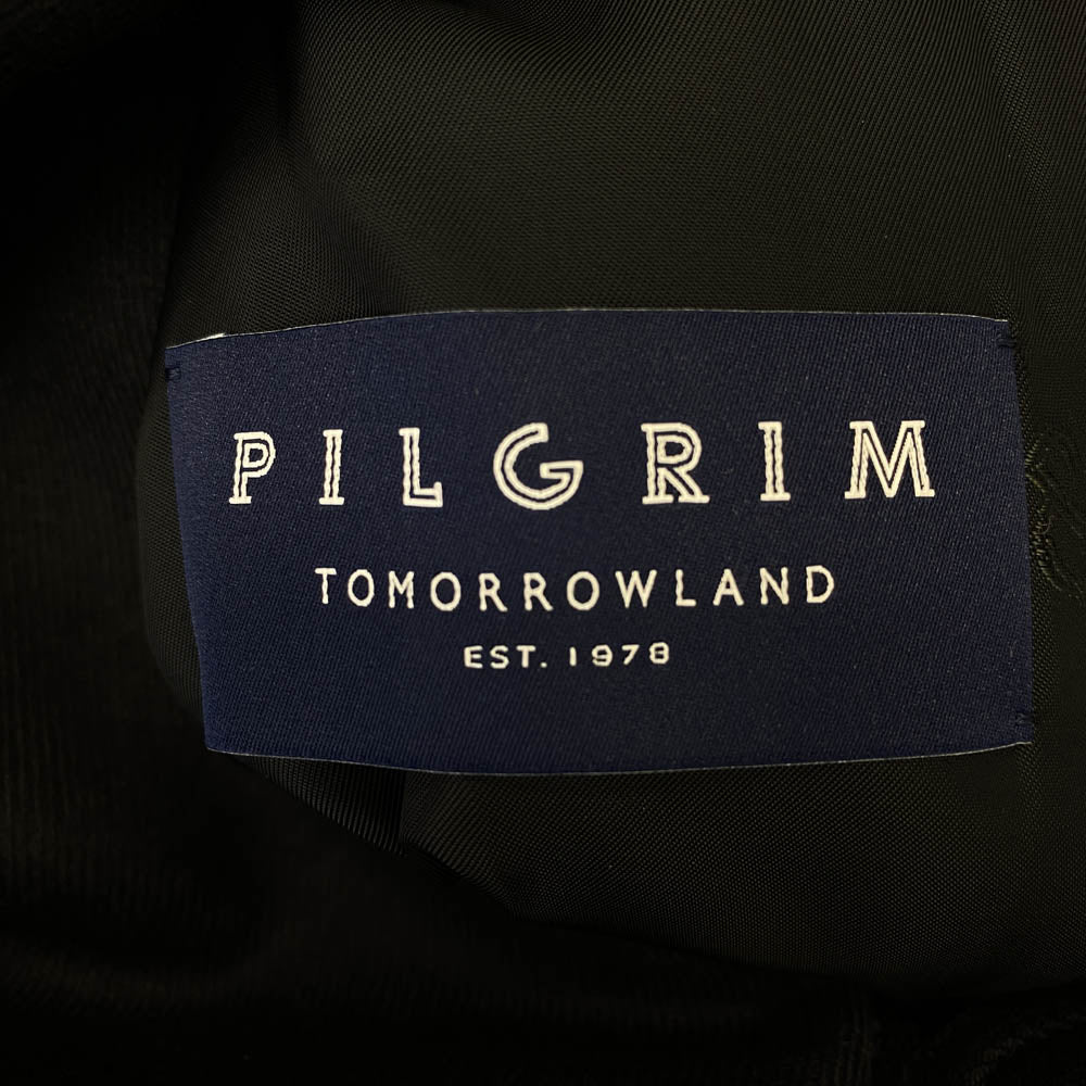 TOMORROWLAND トゥモローランド 61-09-35-09002-HN Dormeuil Sportex Vintage Twill ドーメル社製 ウール ステンカラーコート ブラック系 XS【新古品】【未使用】【中古】